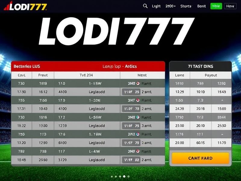Welcome to lodi777, the premier online casino platform offering thrilling slot machines, live betting, sports wagers, and table games. Sign up today for exclusive promotions and premium gambling experiences.